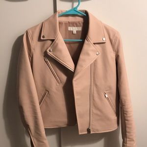 Uniqlo PINK leather jacket